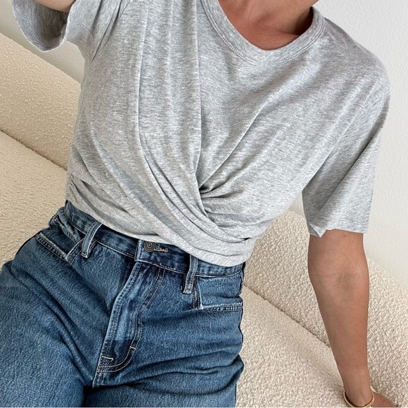 Aerie Cropped Wrapback Tee - Picture 3 of 9